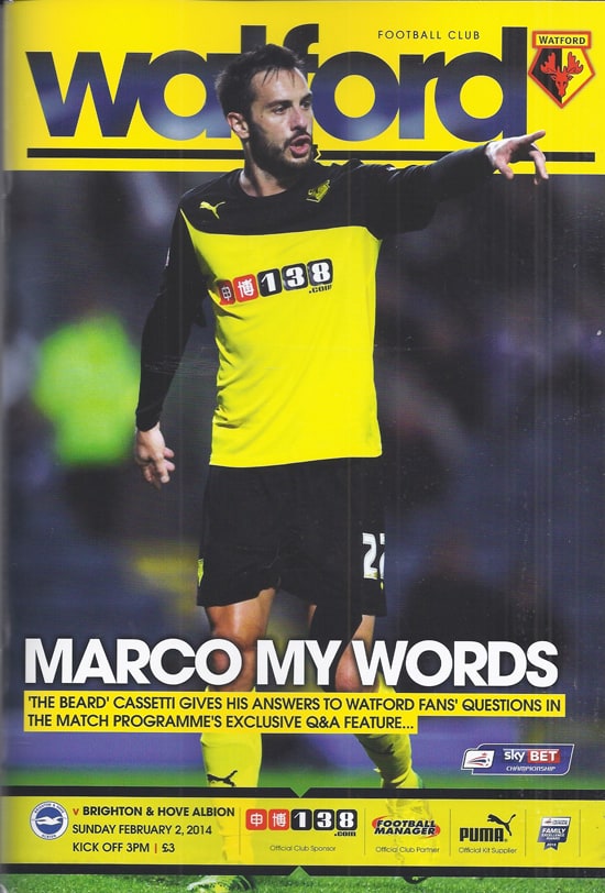 Watford FC v Brighton & Hove Albion FC